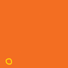 Rainbow Squared, Year 5, Piece Thirry: 10. Orange Yellow. An animated digital drawing loop of an orange background with yellow outlines of circles growing one by one in a pyramid starting with a base of seven and going up to one, 28 in total. The pyramids or piles then start multiplying, circles upon circles up circles then slowing disappearing and going back to the original stack of 28, then starting over.